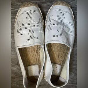 Tory Burch White Espadrilles